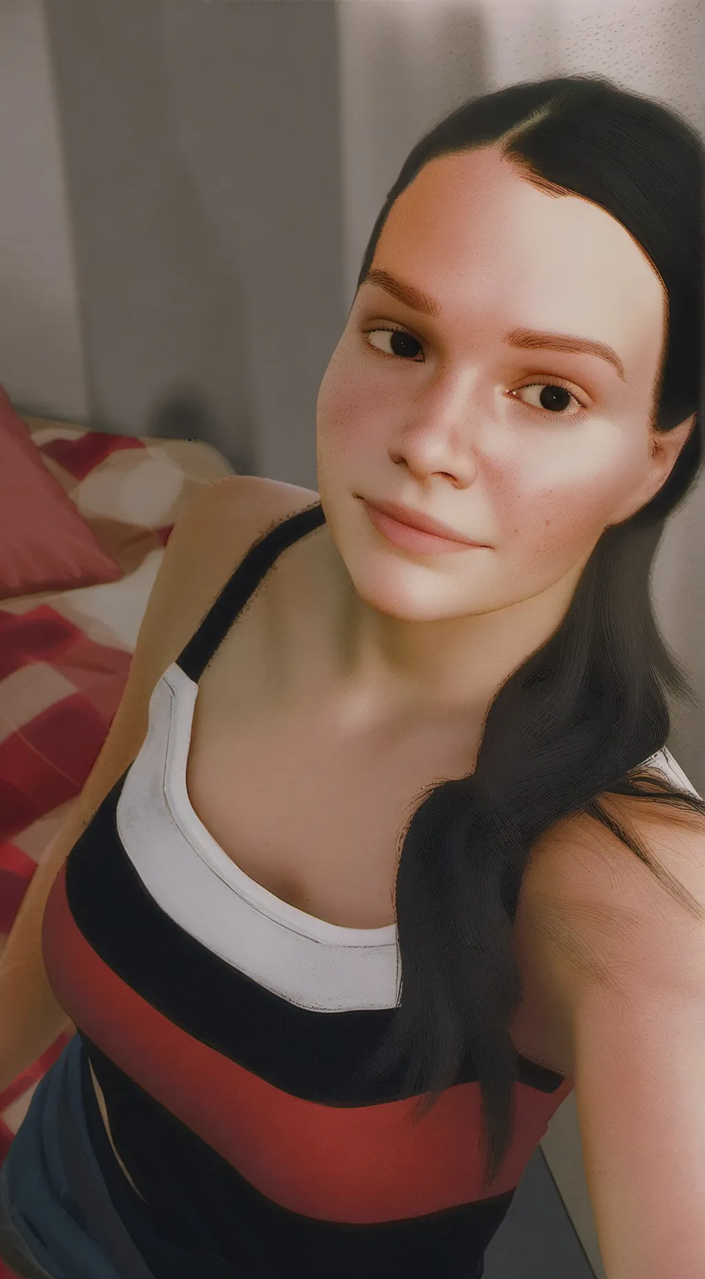 ai character: Holly lady  background