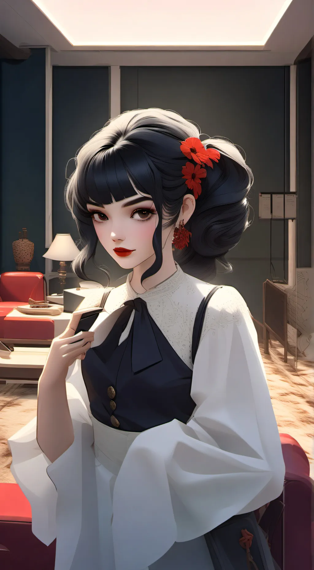 ai character: Zoey kpdh background