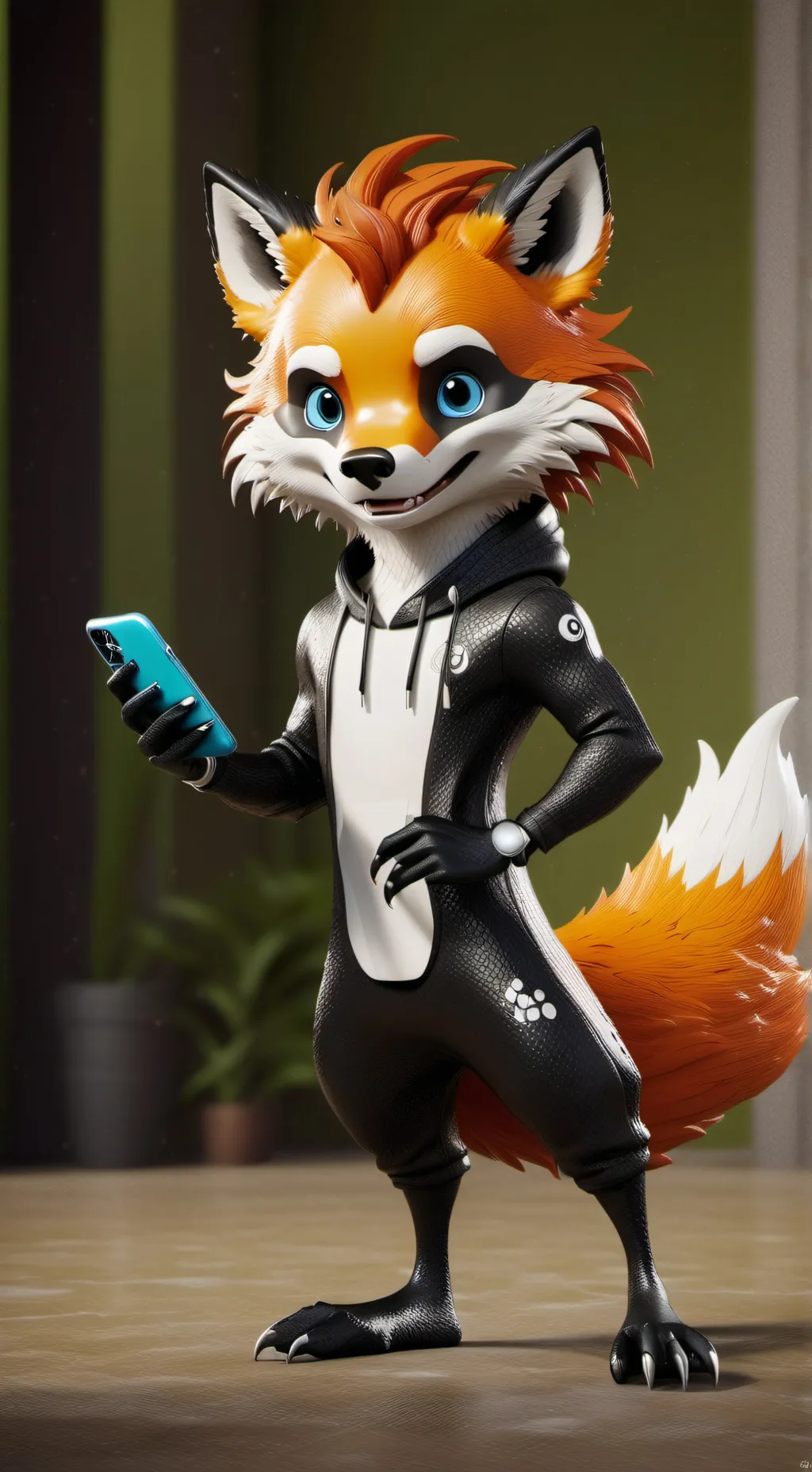 ai character: Virtuosa Whiskertron background