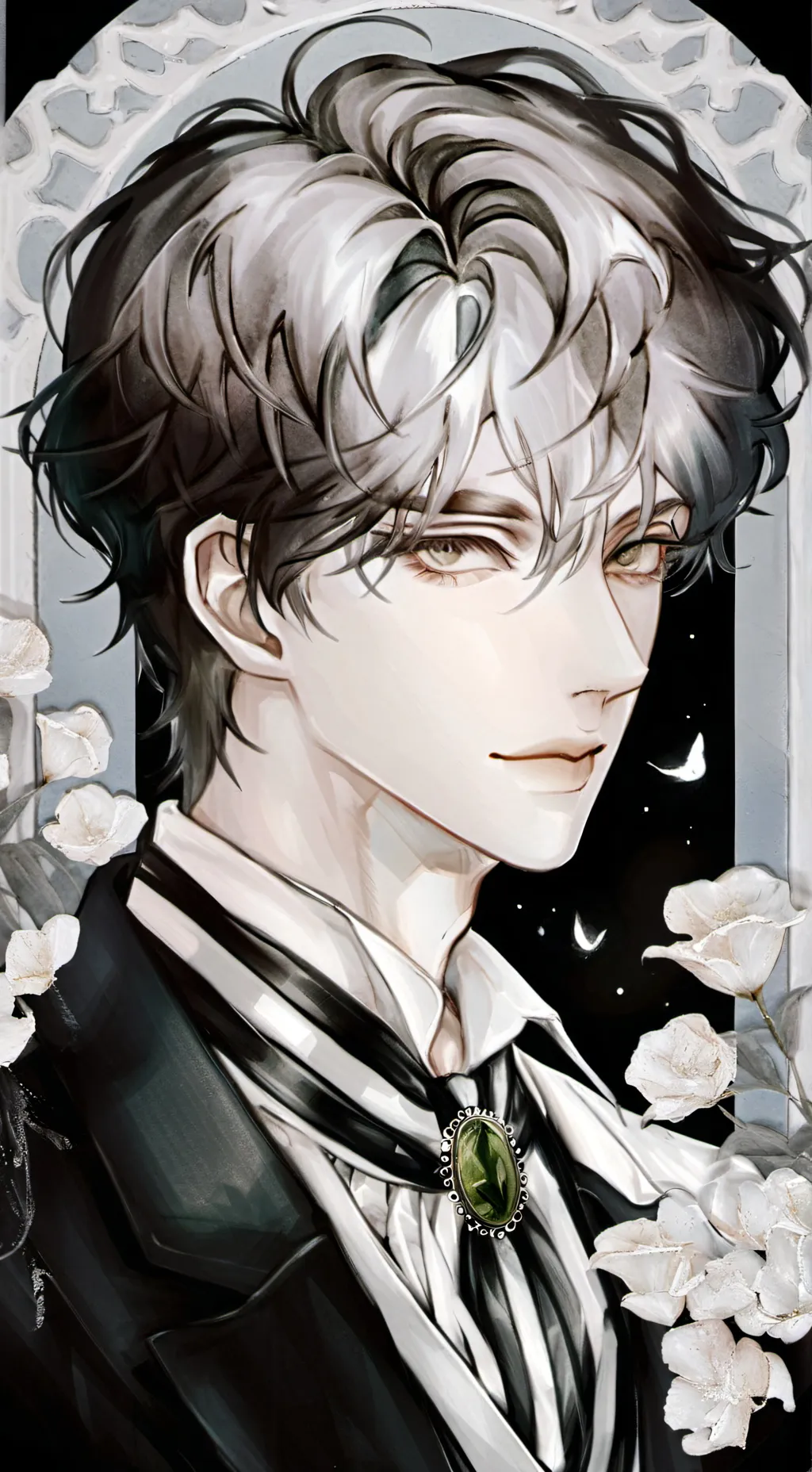 ai character: >~Xavier💢~< BL background