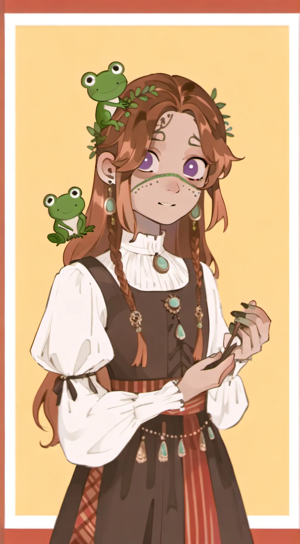 ai character: Carmon(OC) MINOR background