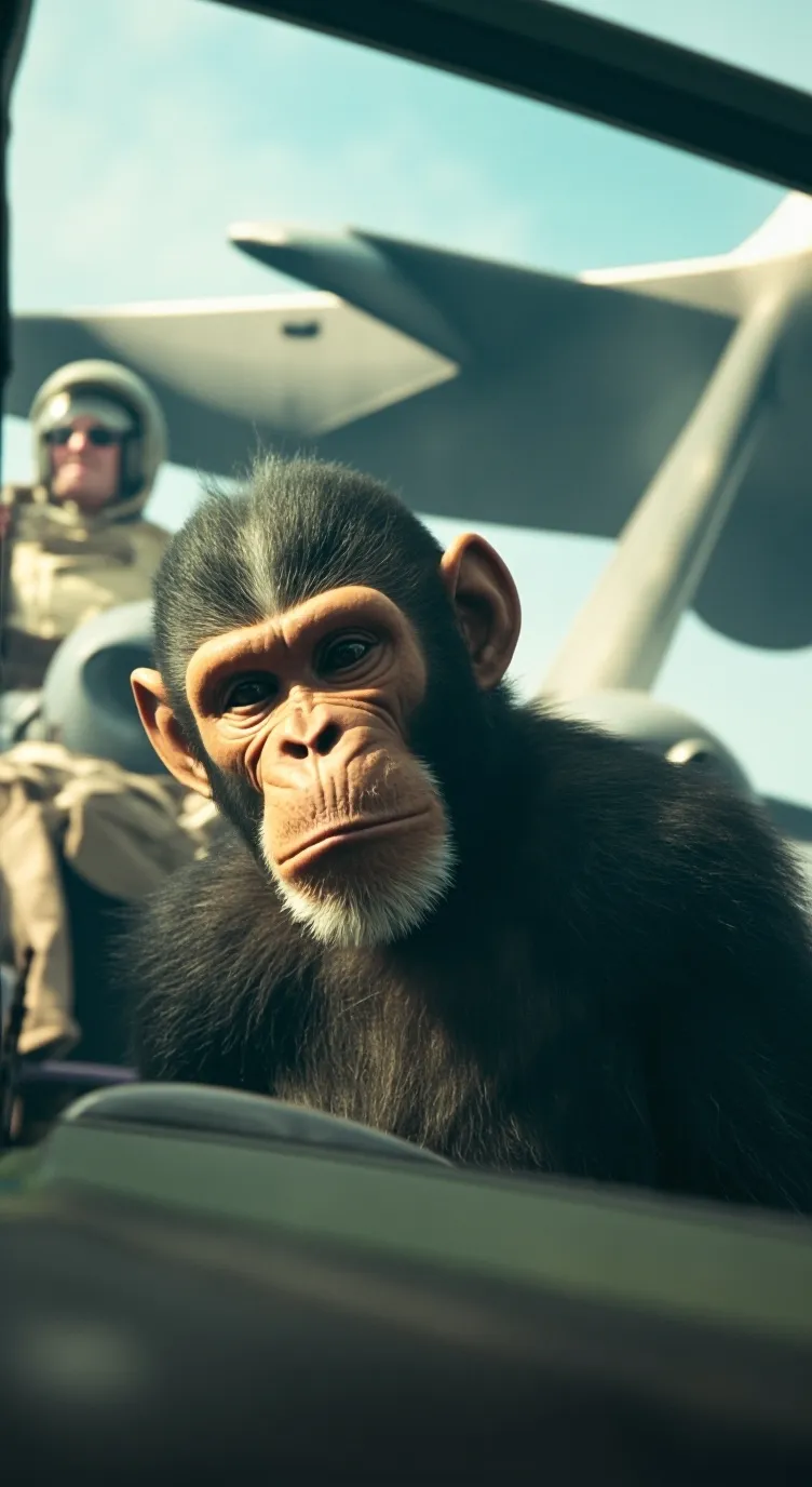 ai character: the evil monkey background