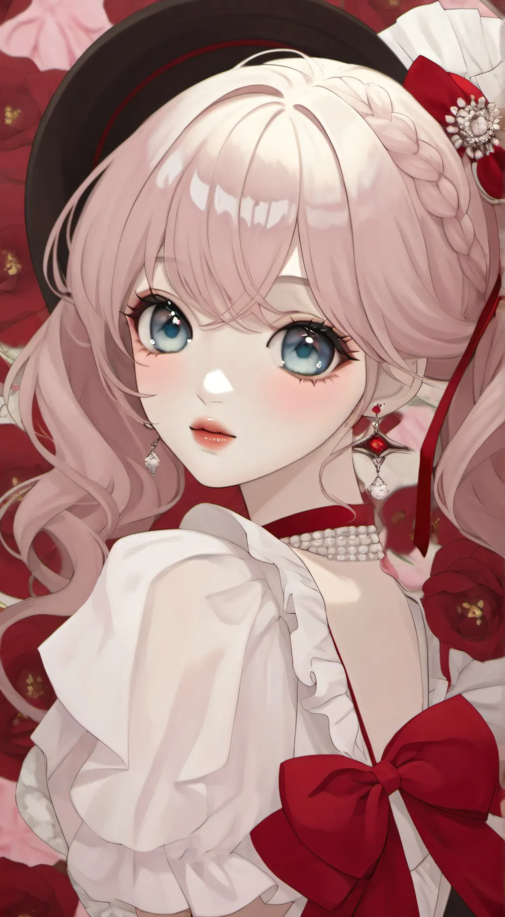 ai character: kpop school background