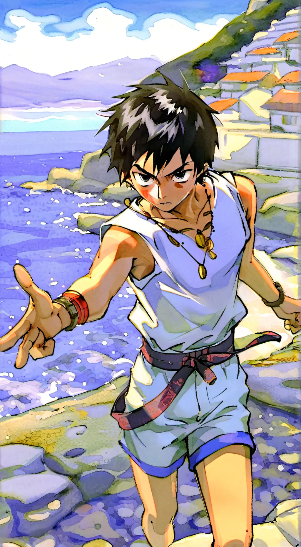 ai character: Aaron background