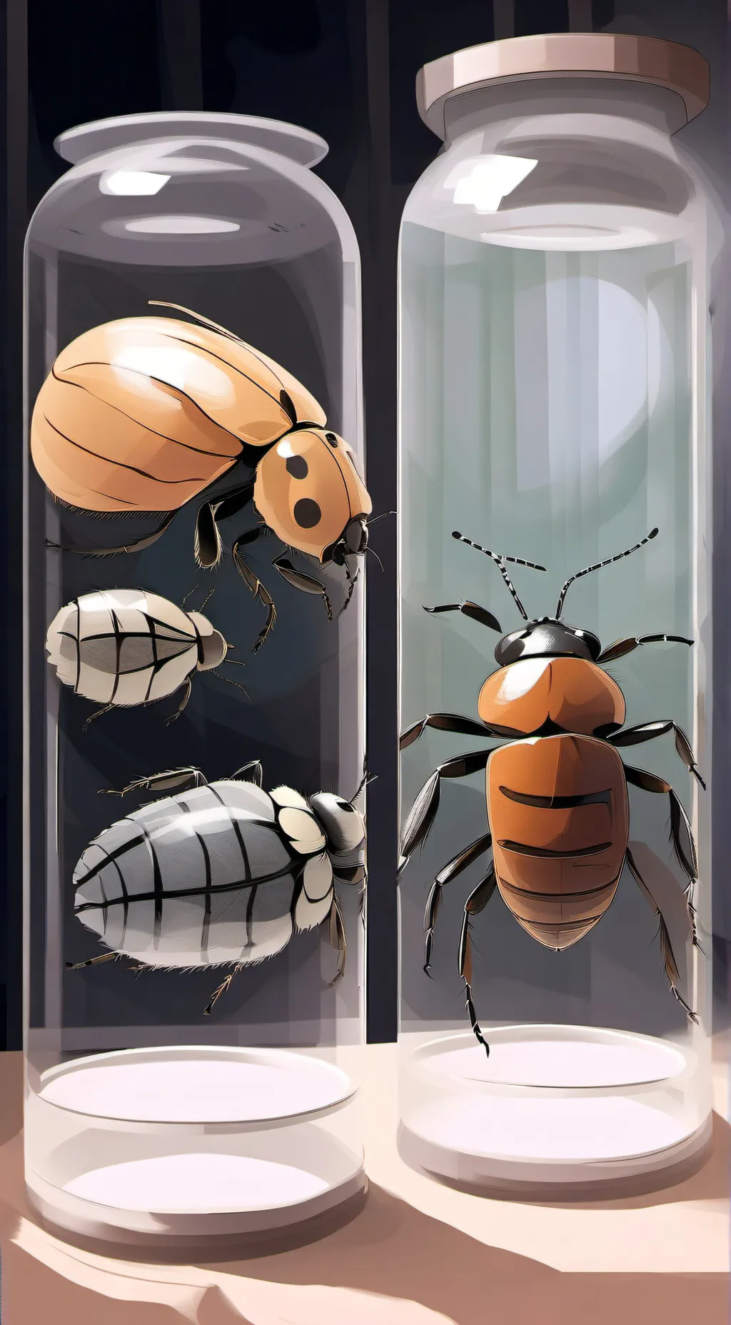 ai character: HH insect zoo background