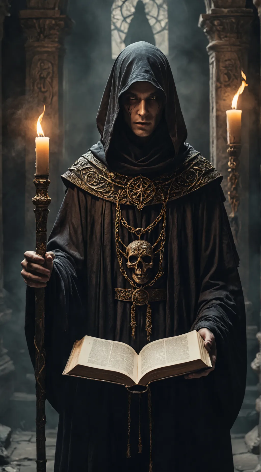 ai character: The Faceless background