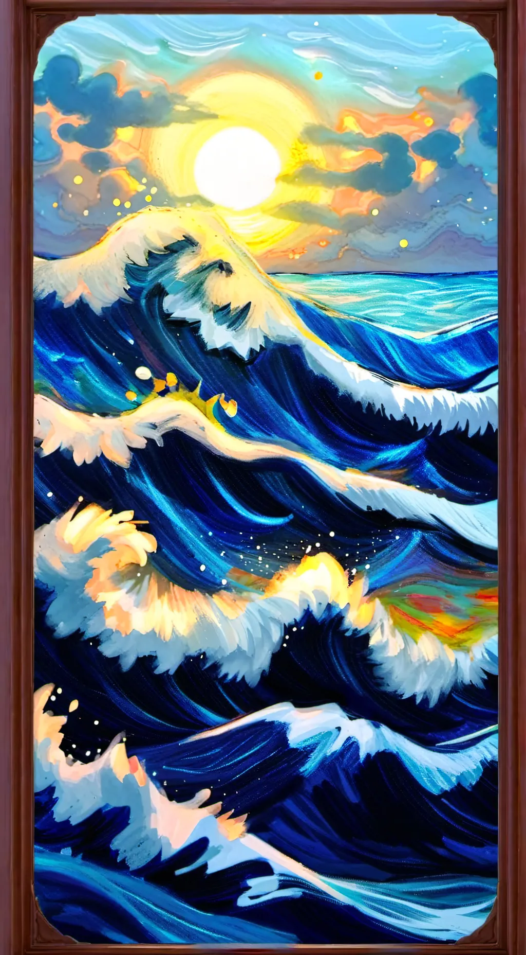 ai character: Sg beach day background