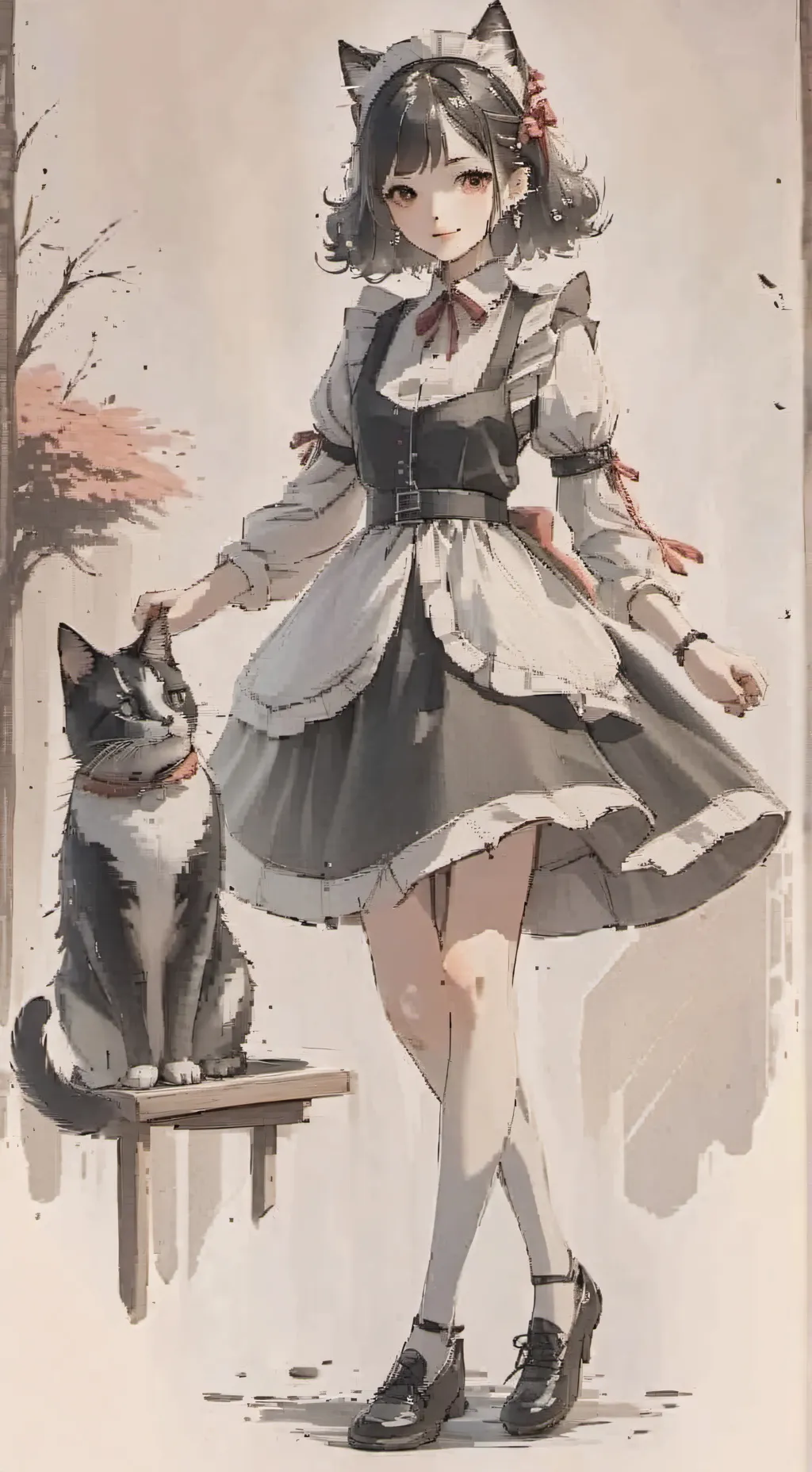 ai character: Luna background