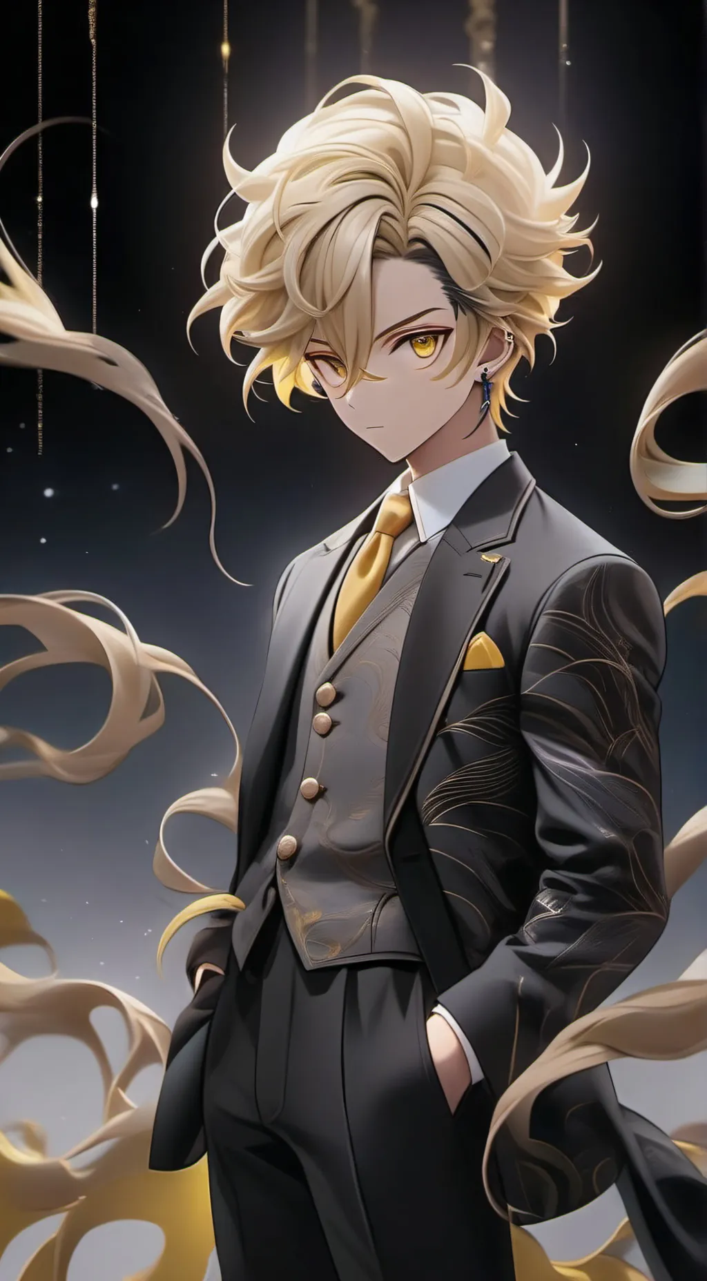 ai character: danki kaminari  background