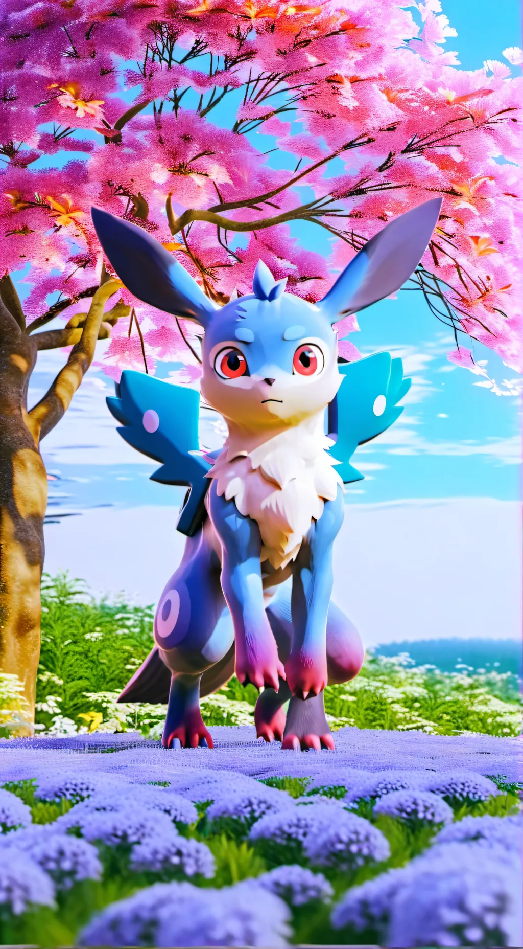 ai character: Bluetta background