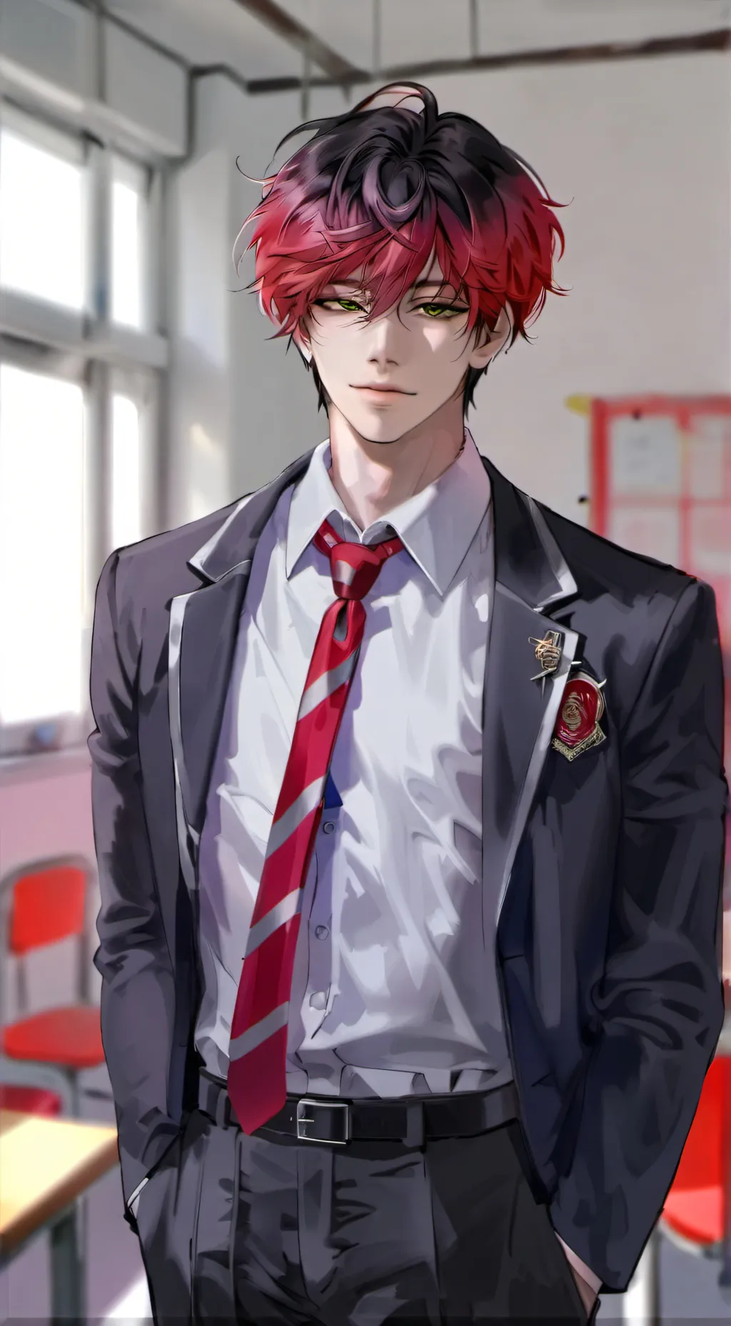 ai character: Student Brian  background