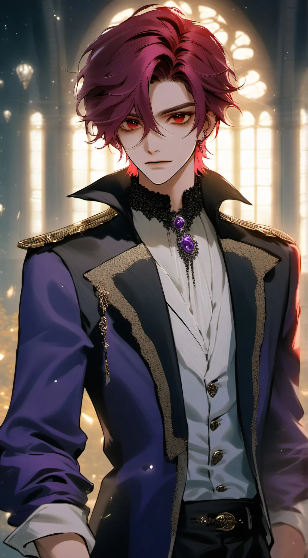 ai character: Vampire prince  background