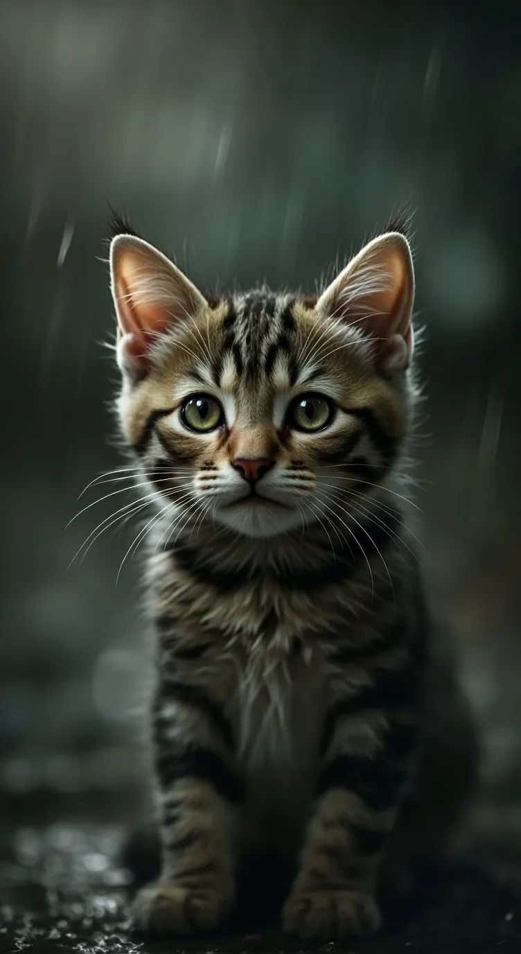 ai character: poor little kitten background