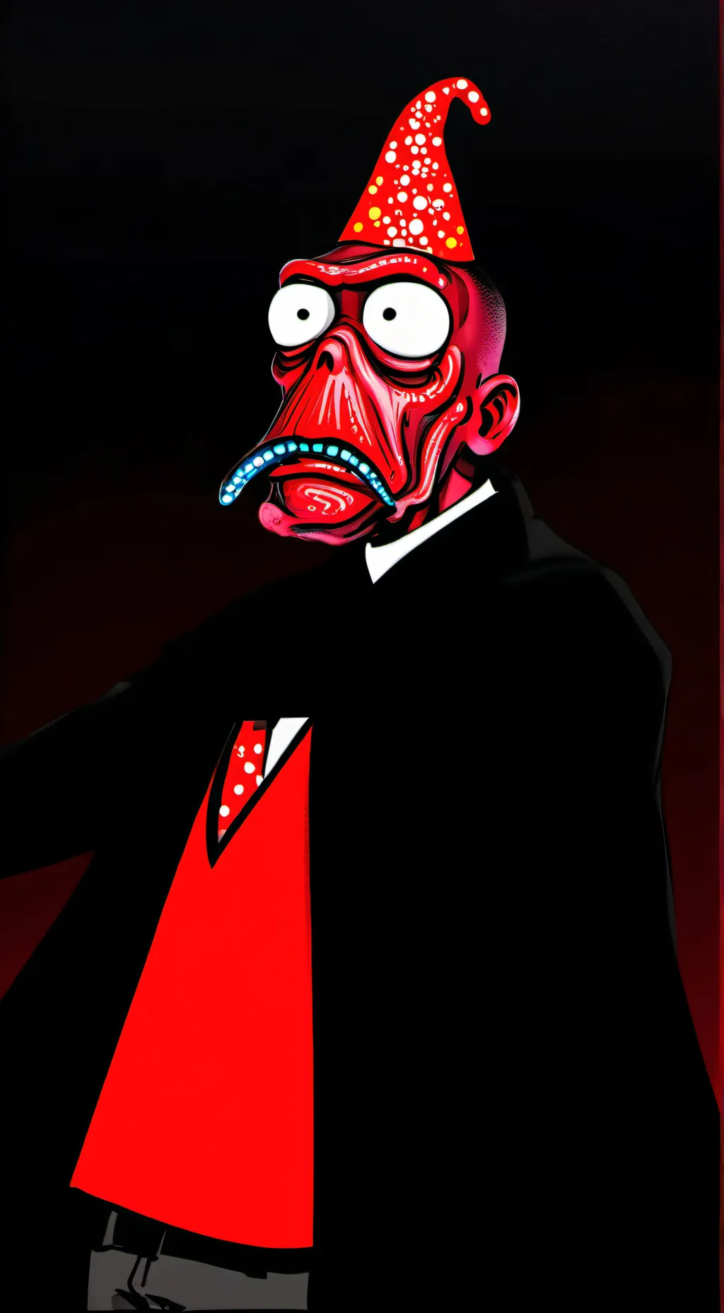 ai character: Dw X Spongebob Za background