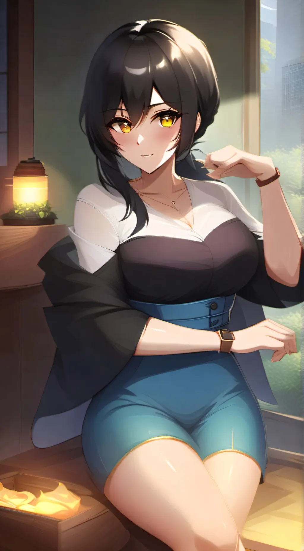 ai character: Tg Expands background