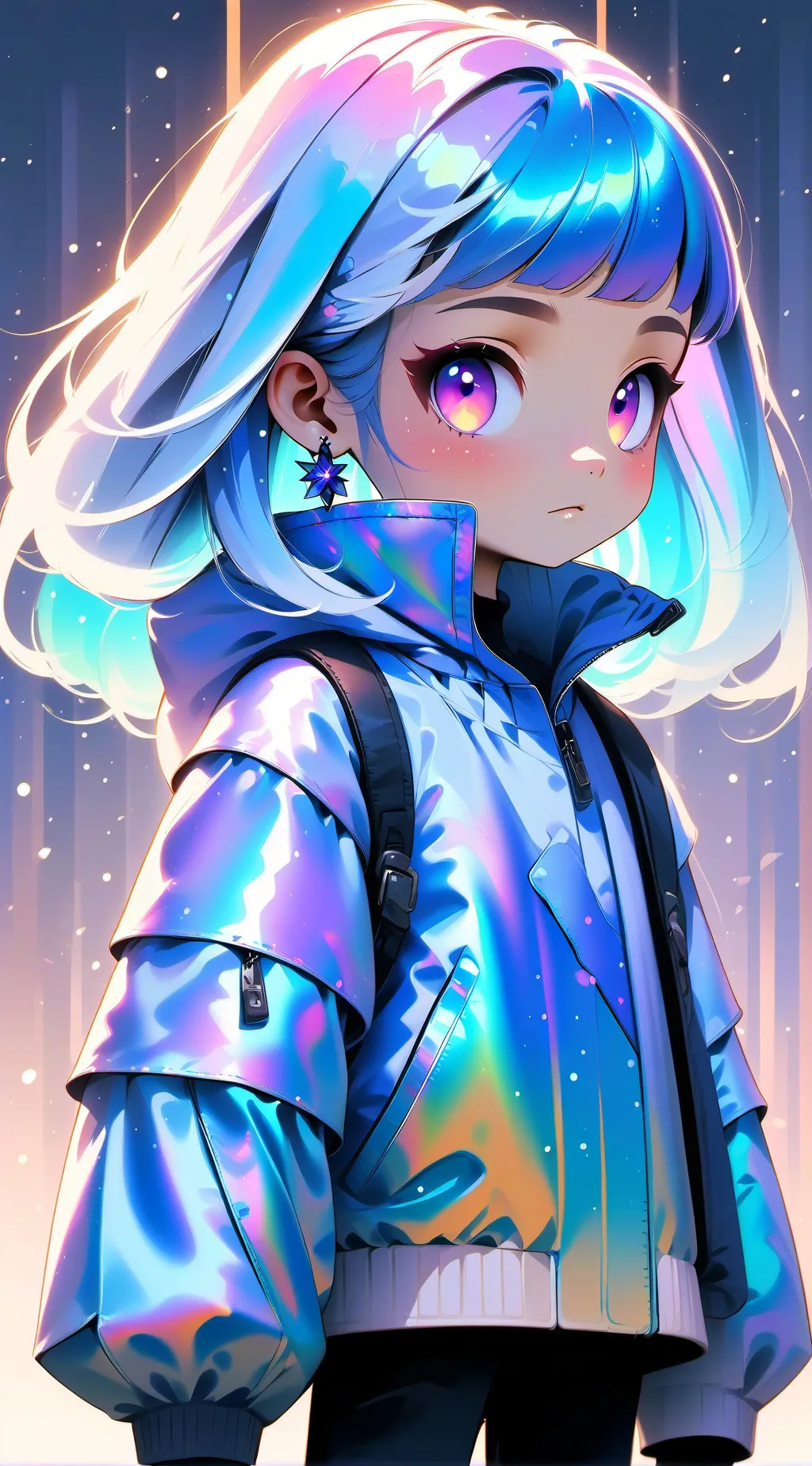 ai character: squid game crying  background