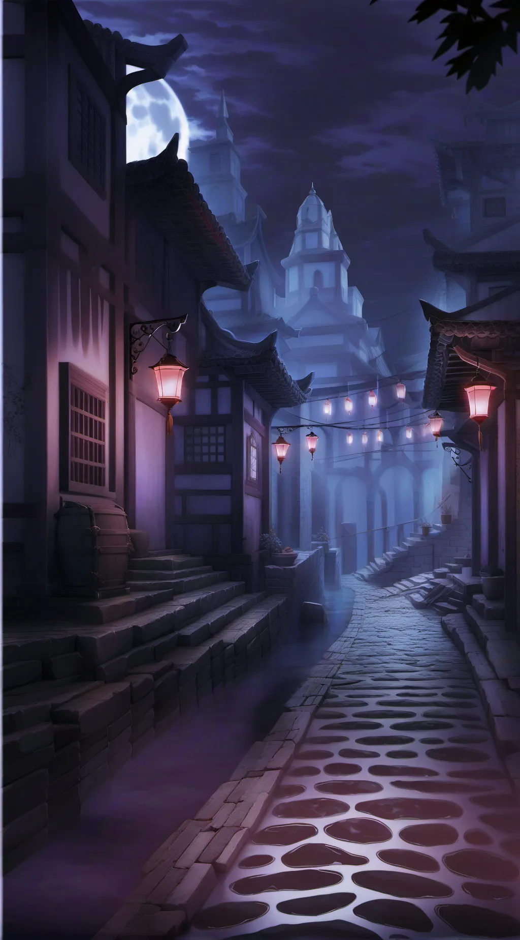 ai character: night background