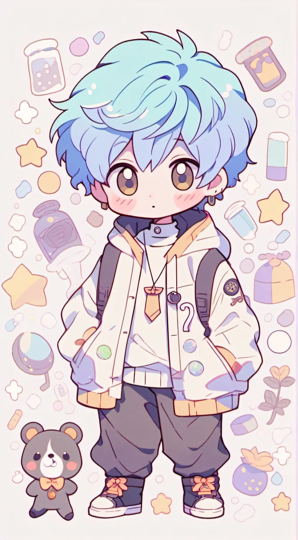 ai character: Baby saja  background