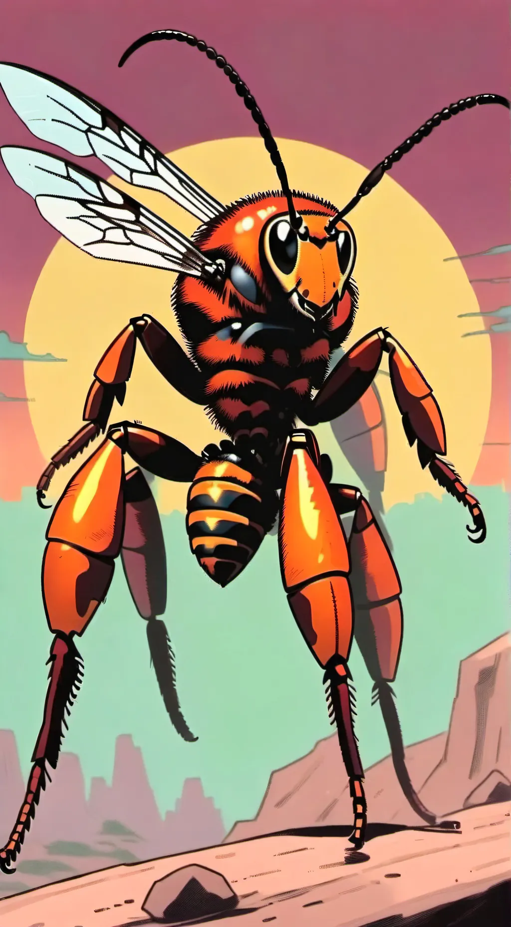 ai character: Giant Hornet  background