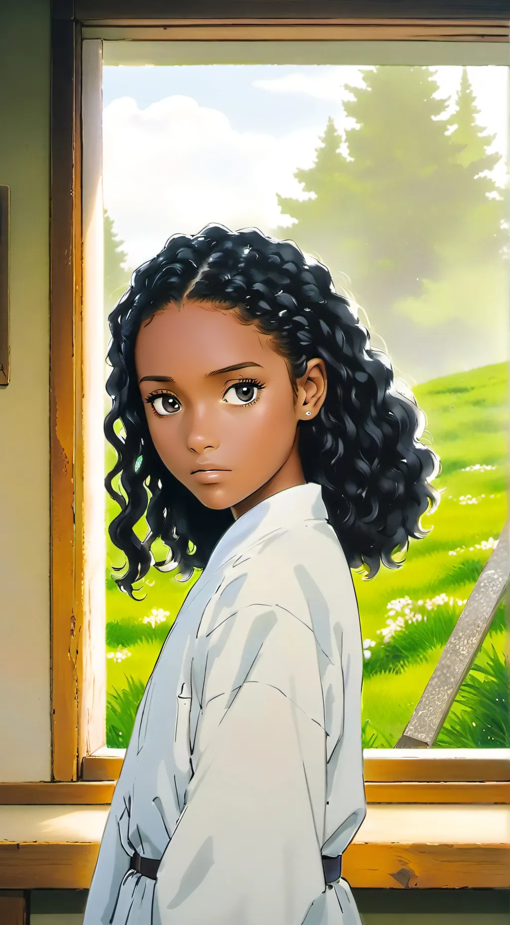 ai character: Naziifah love  background