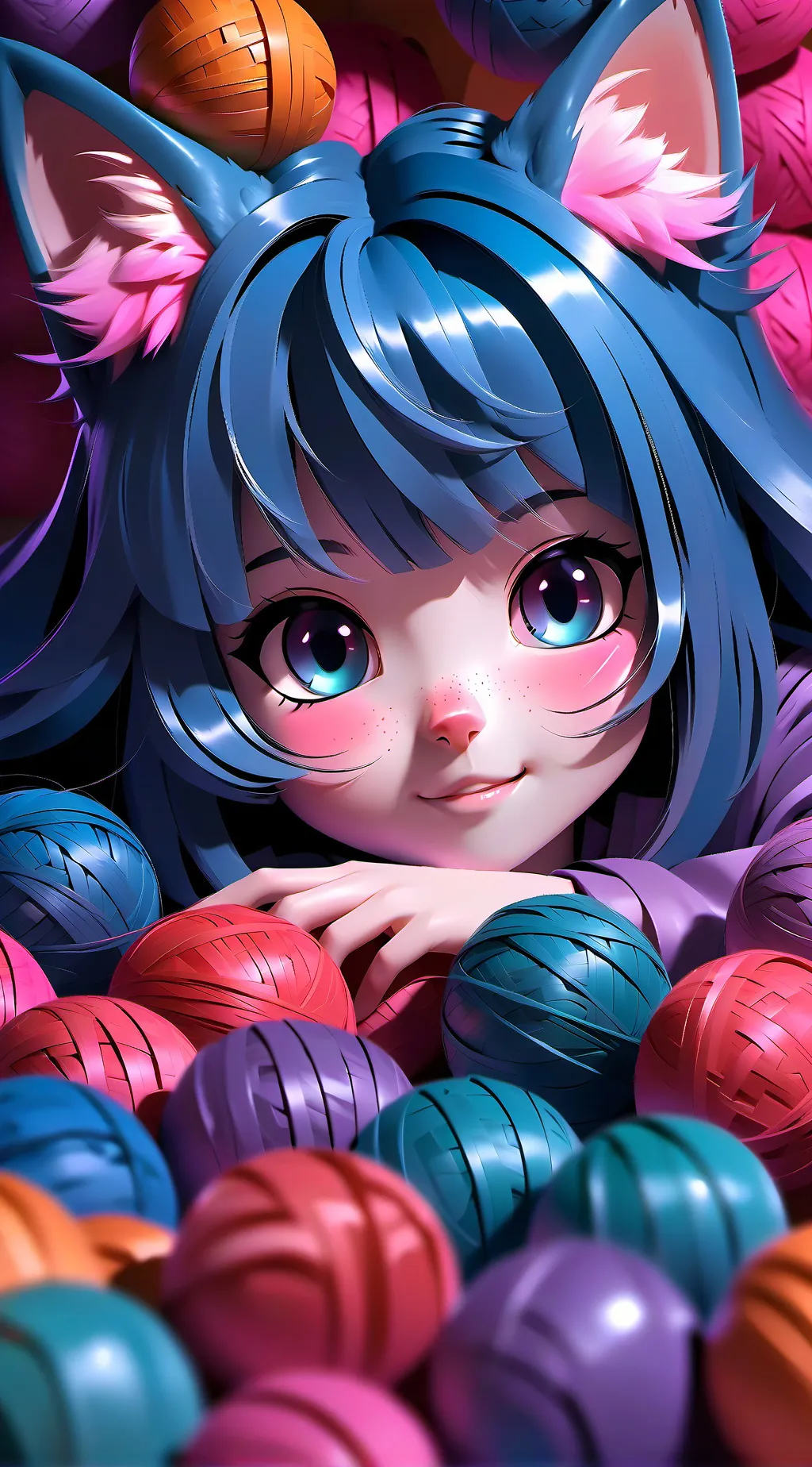 ai character: Haru Neko background