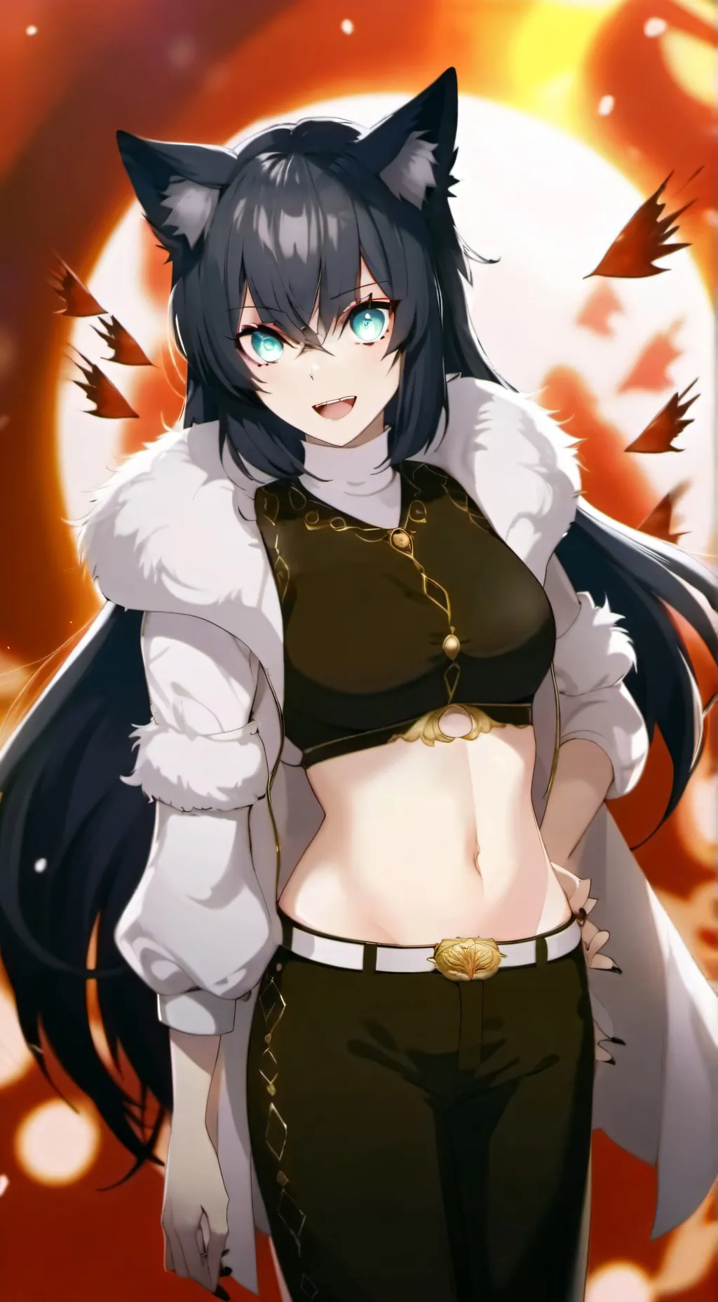 ai character: Amber(Wolf Queen) background