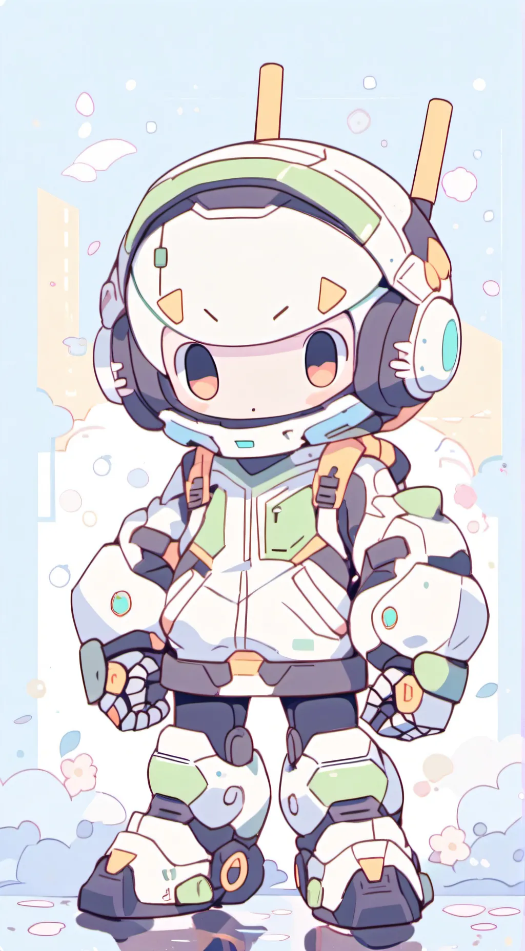 ai character: Just robot background