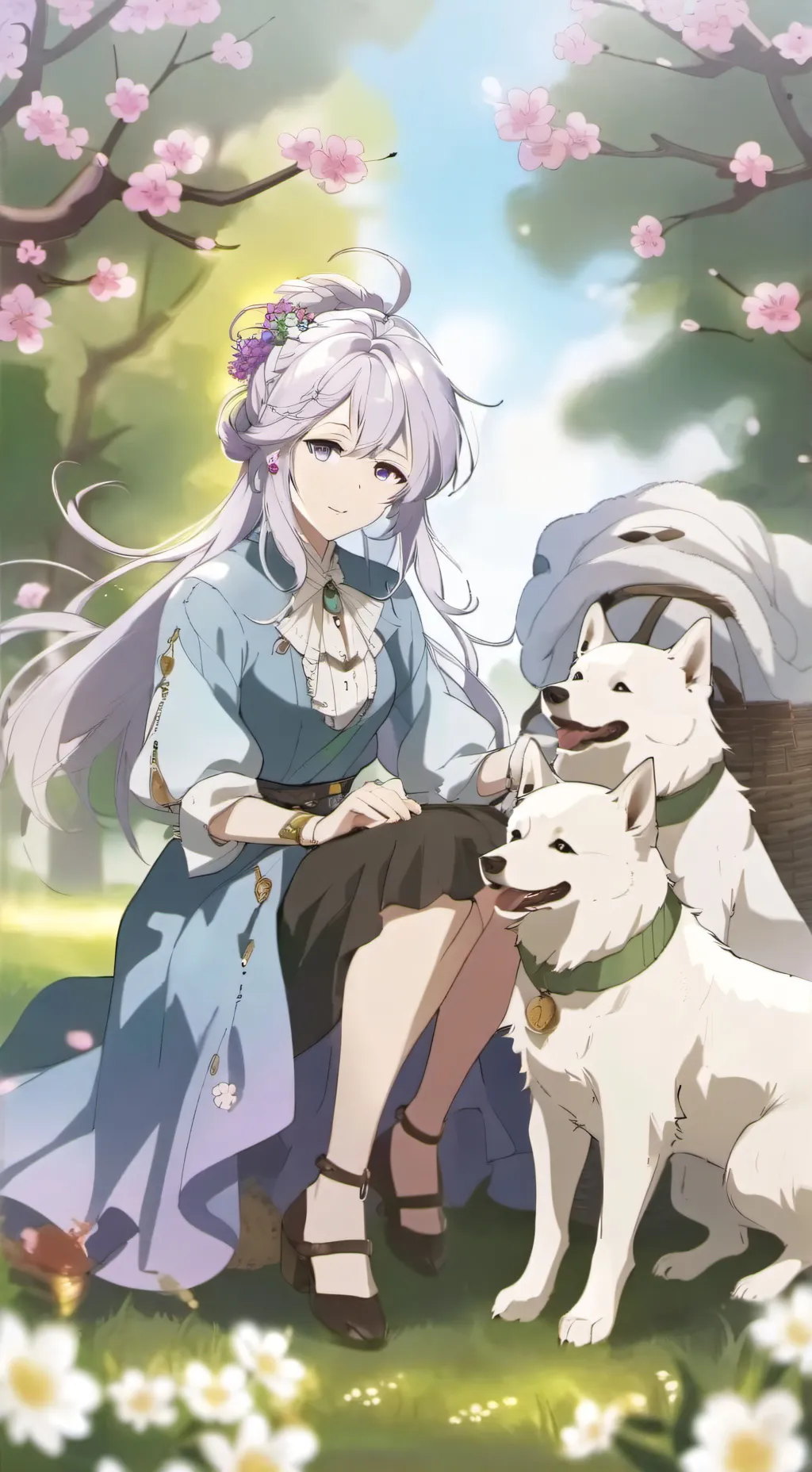 ai character: Nani miki and kira background