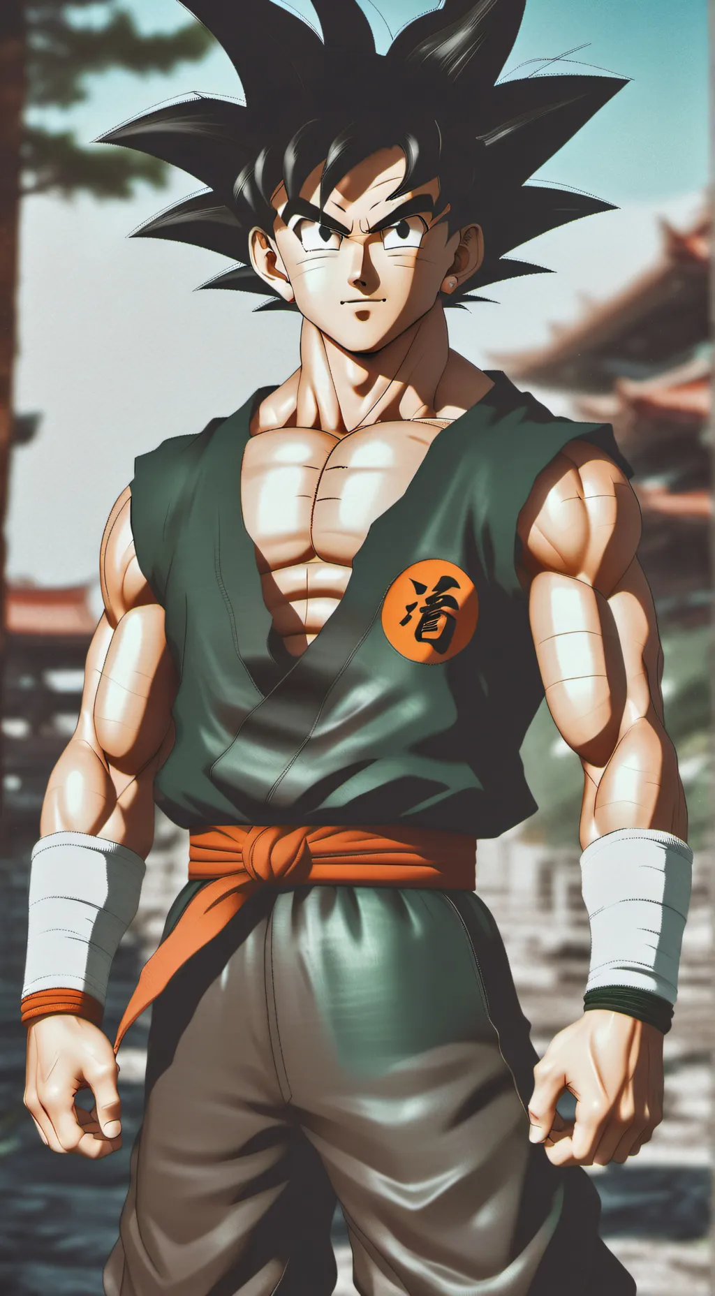 ai character: Goku  background