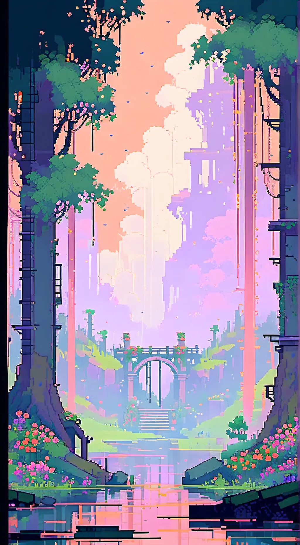 ai character: Fskn flower field! background