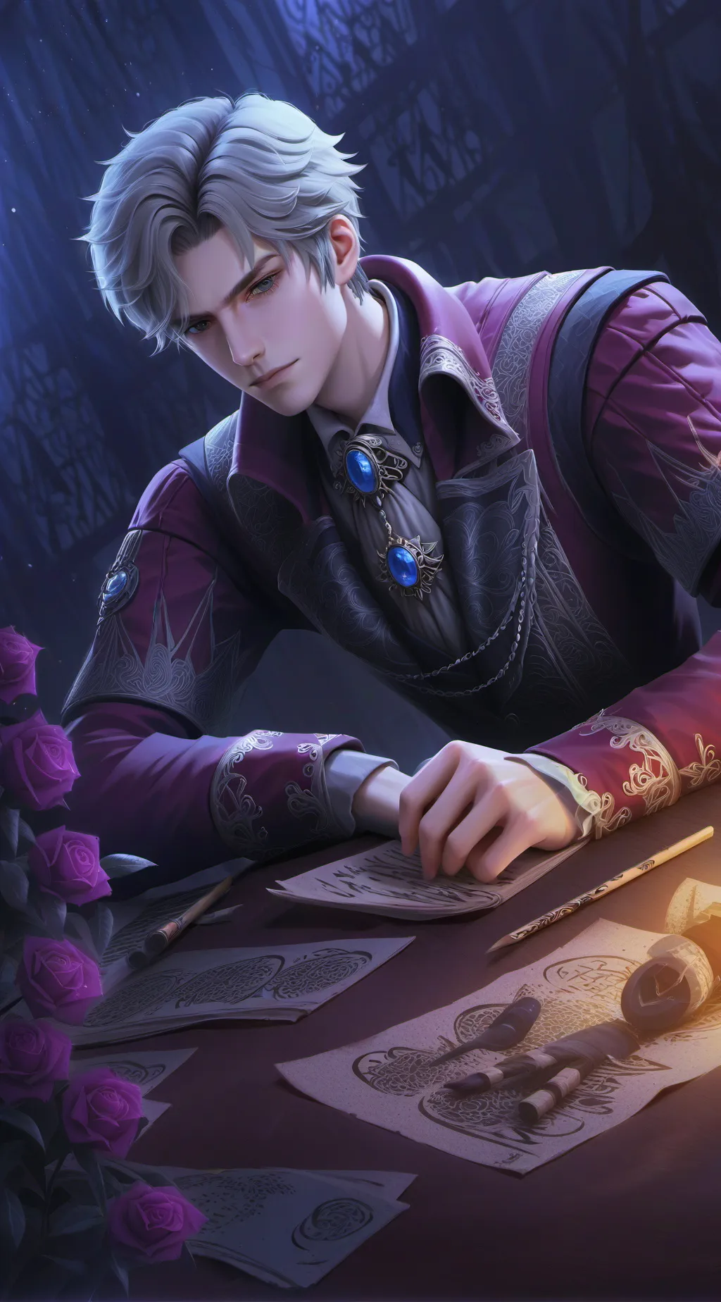 ai character: Kai  background