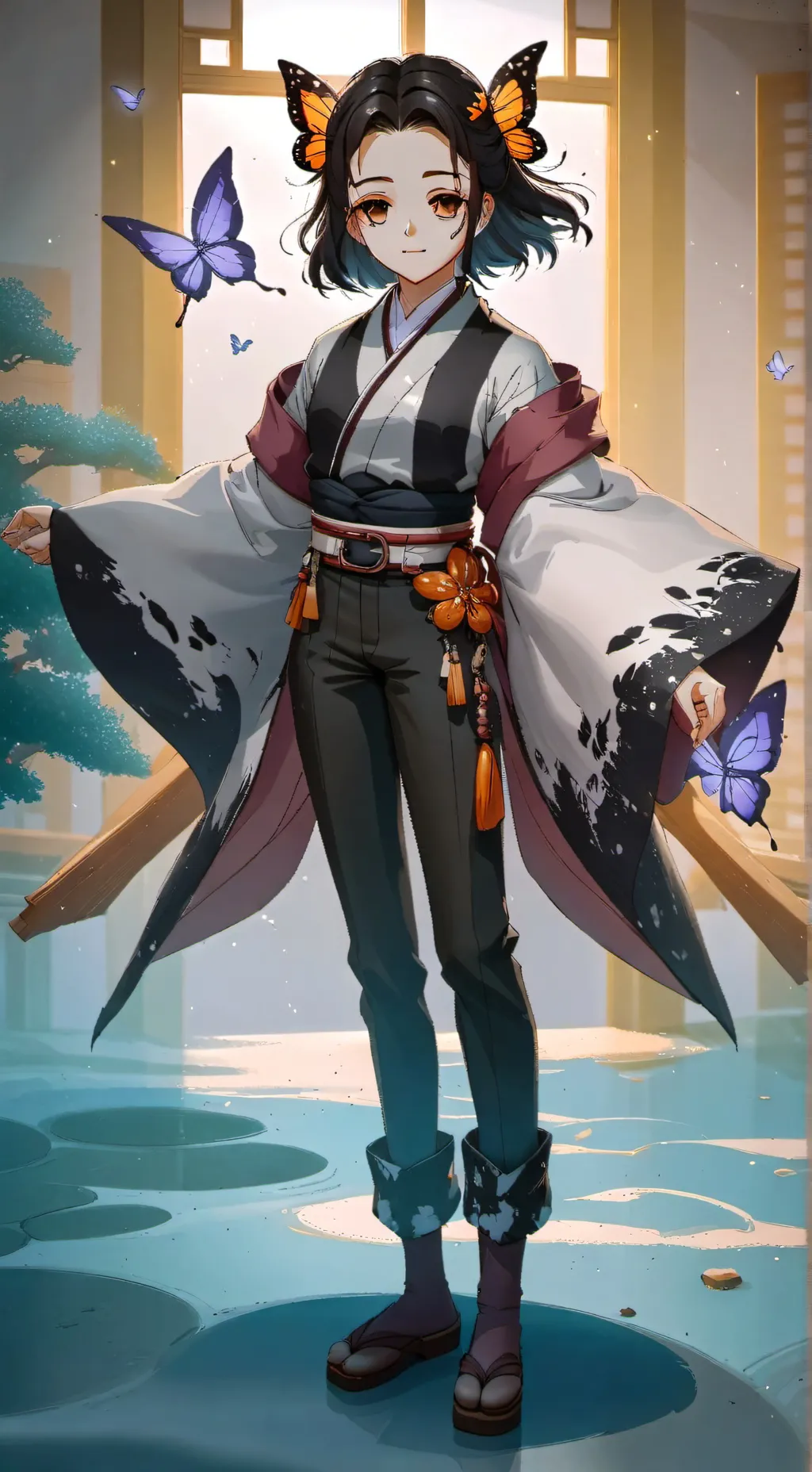 ai character: Shinobu  background