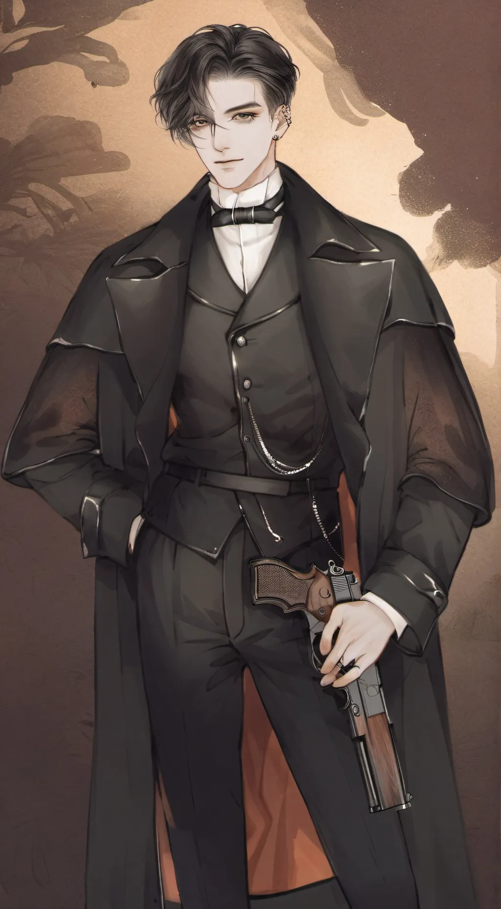 ai character: mafia boss  background