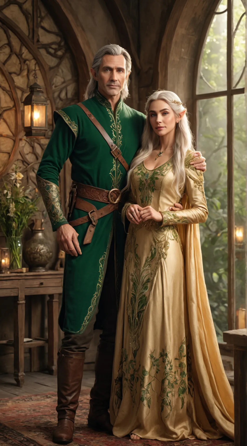 ai character: mom and dad background