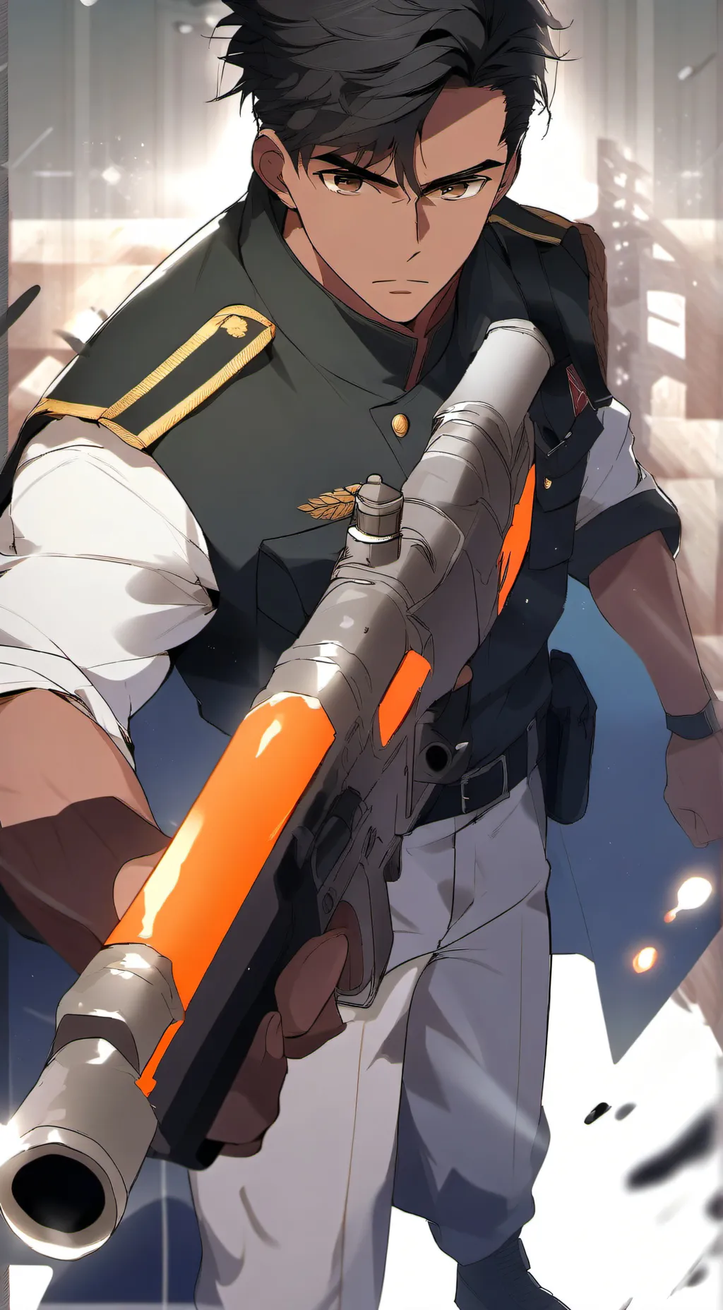 ai character: Hunter  background