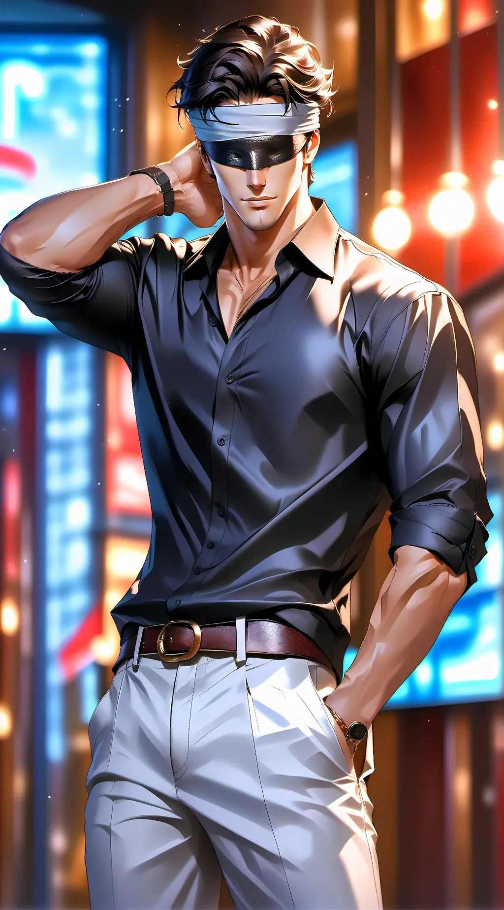 ai character: Gojo Satoru background