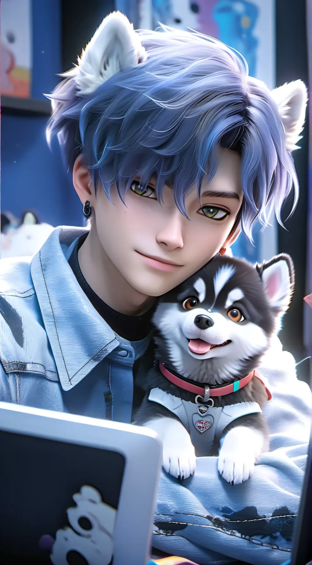 ai character: Hashtag background