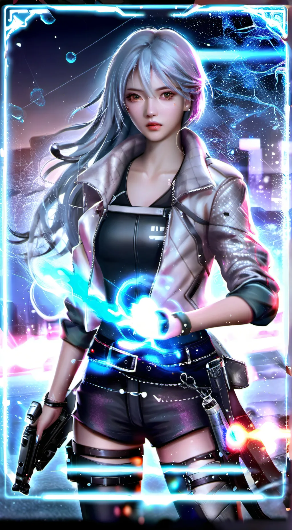 ai character: Kpop démon hunter background