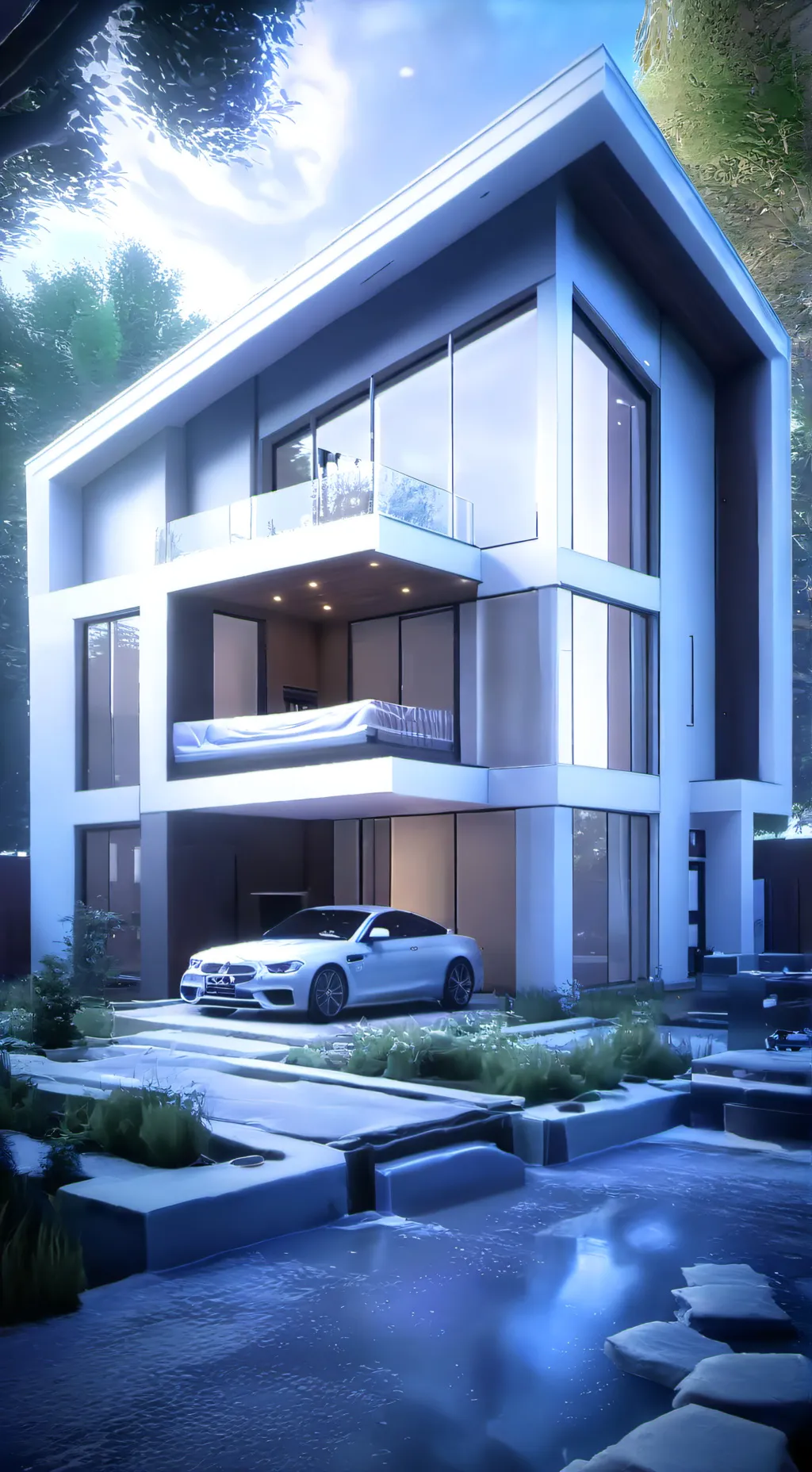 ai character: sleepover background