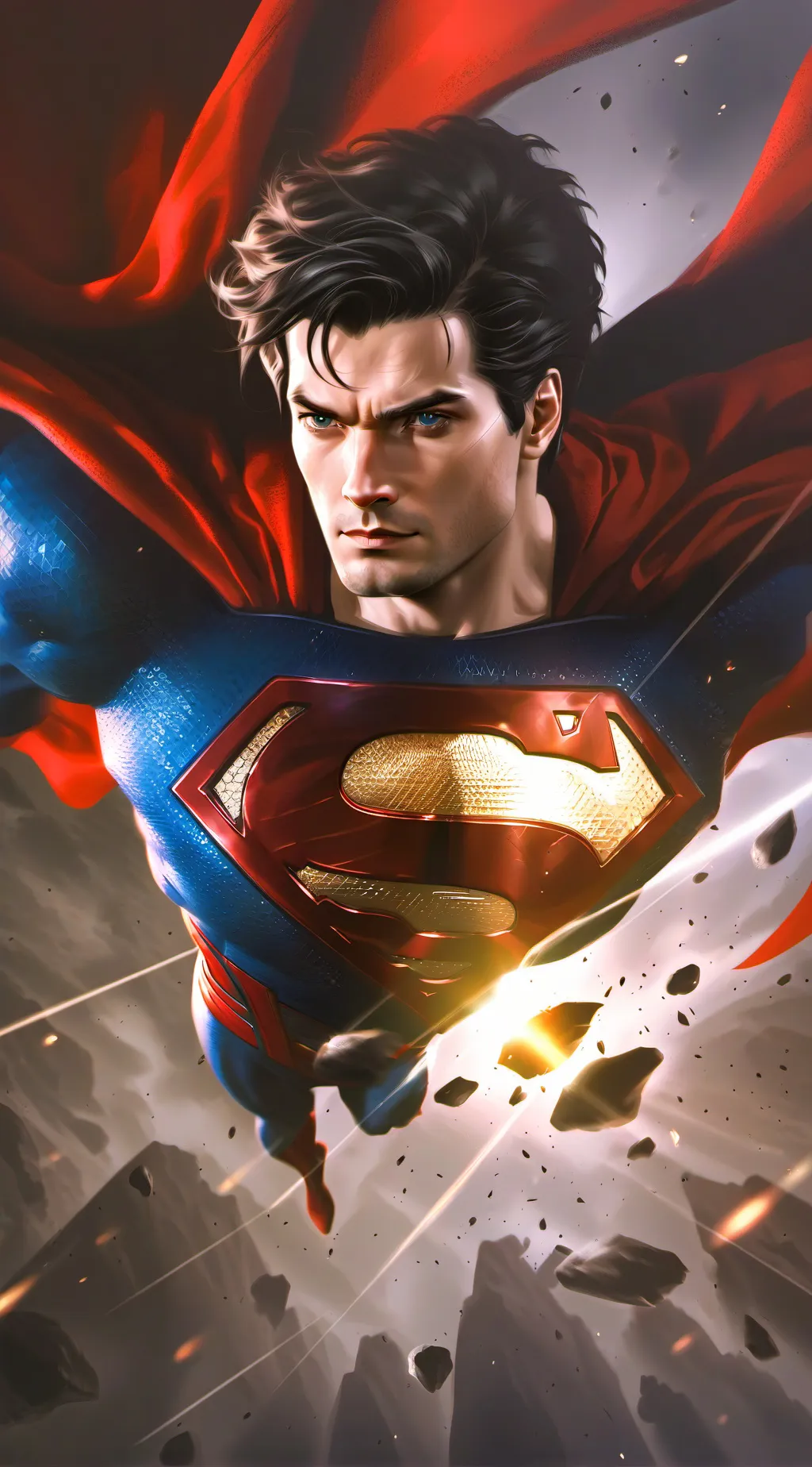 ai character: Superman  background