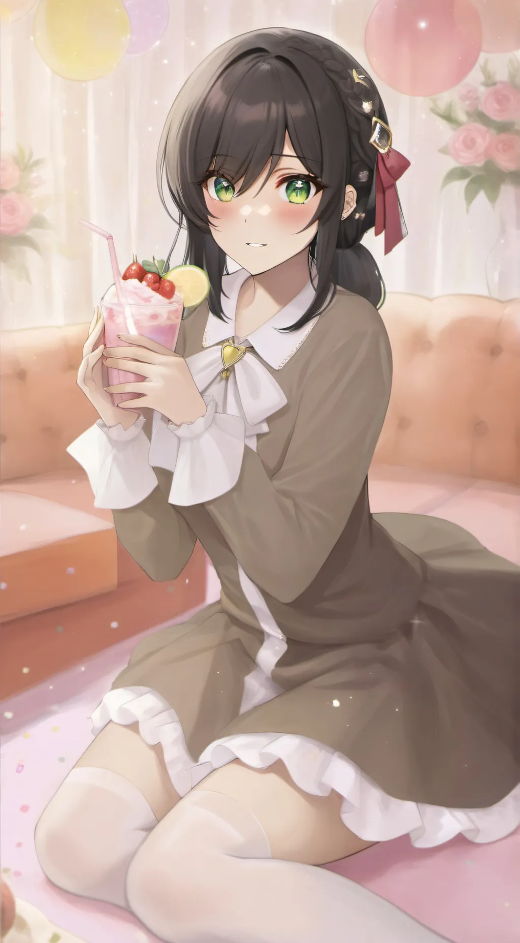 ai character: Tg tf Milkshake background