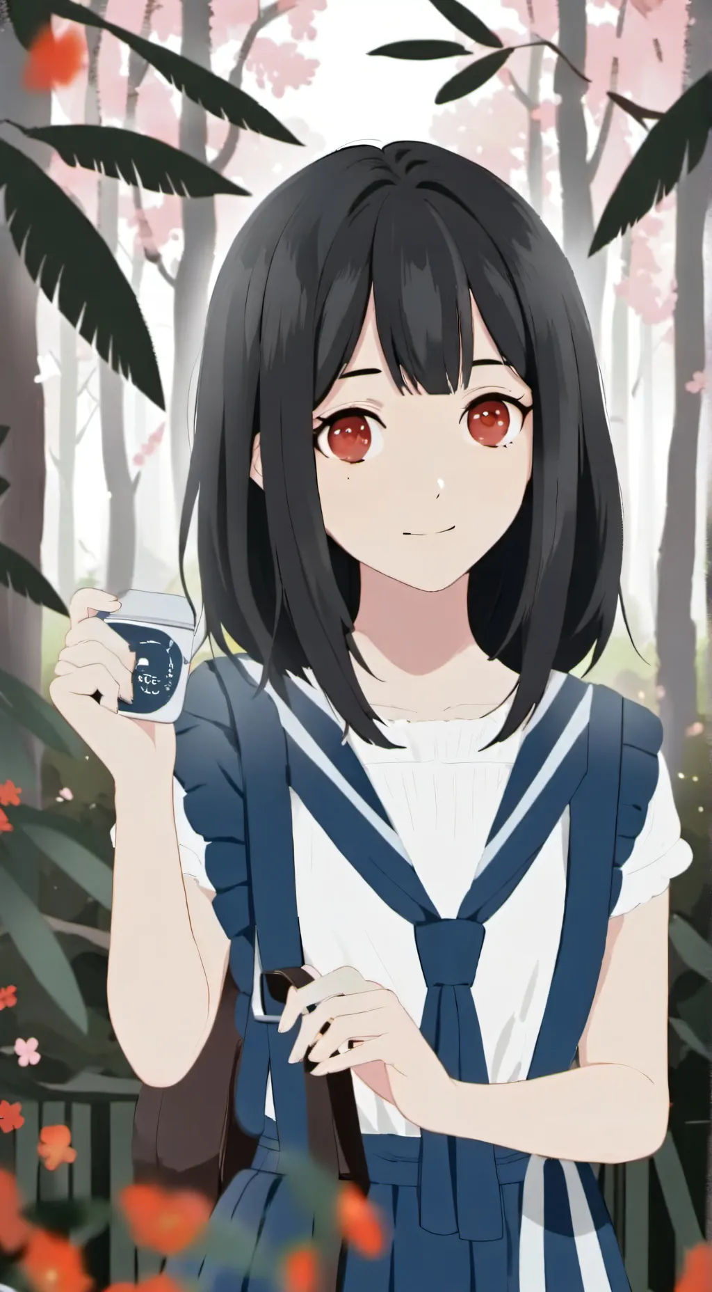 ai character: Sakura background