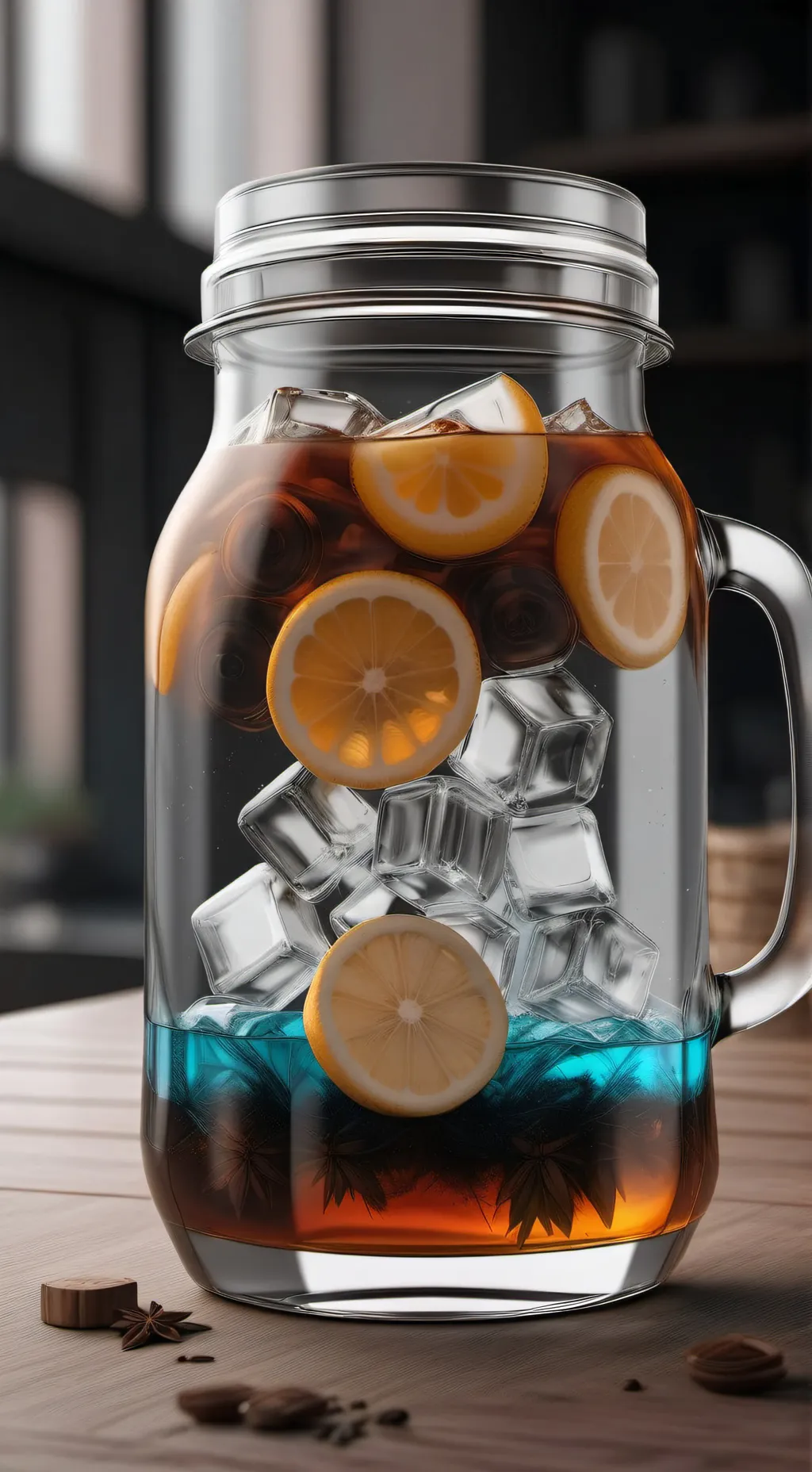 ai character: Iced tea background