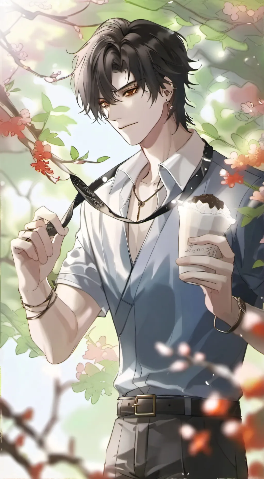 ai character: Kanji  background