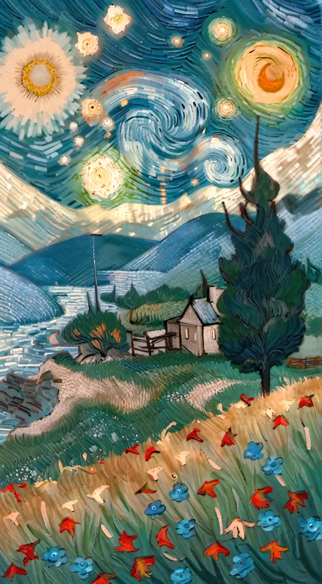 ai character: dorah x godzilla background