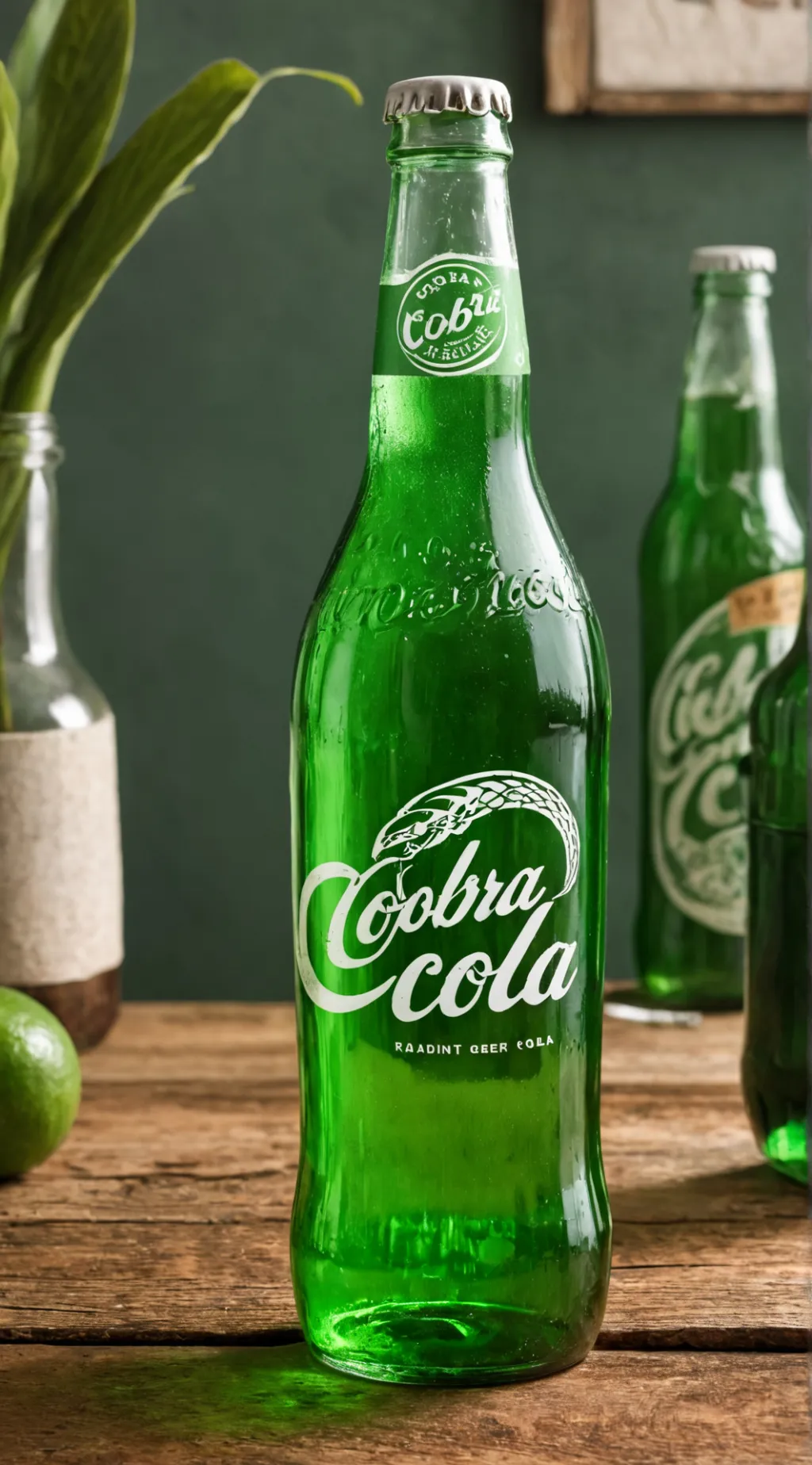 ai character: cobra cola background