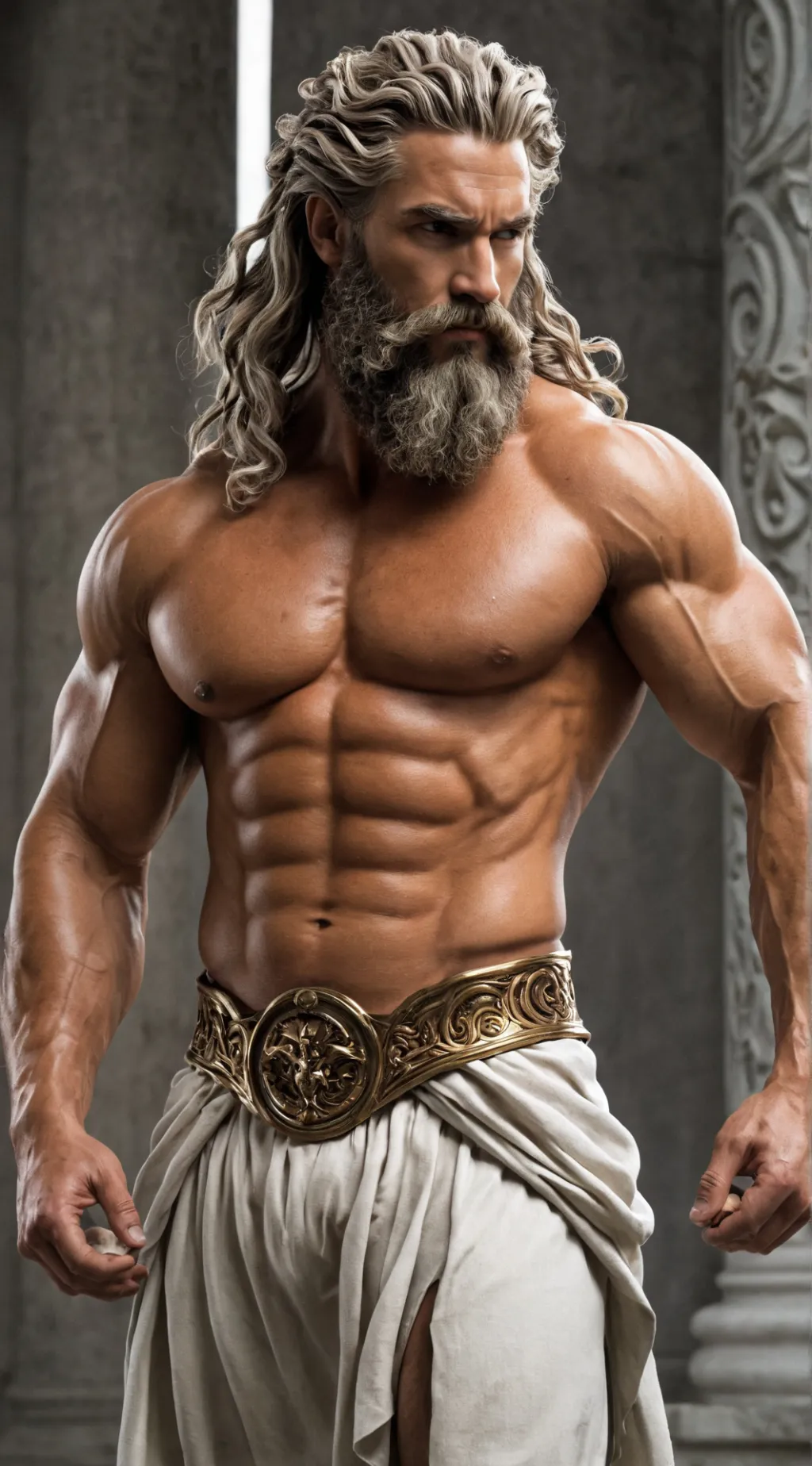 ai character: Zeus  background