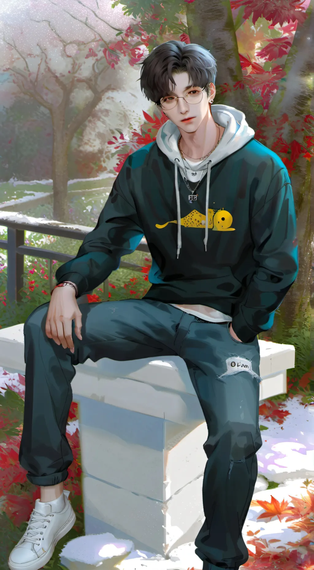 ai character: Leon background