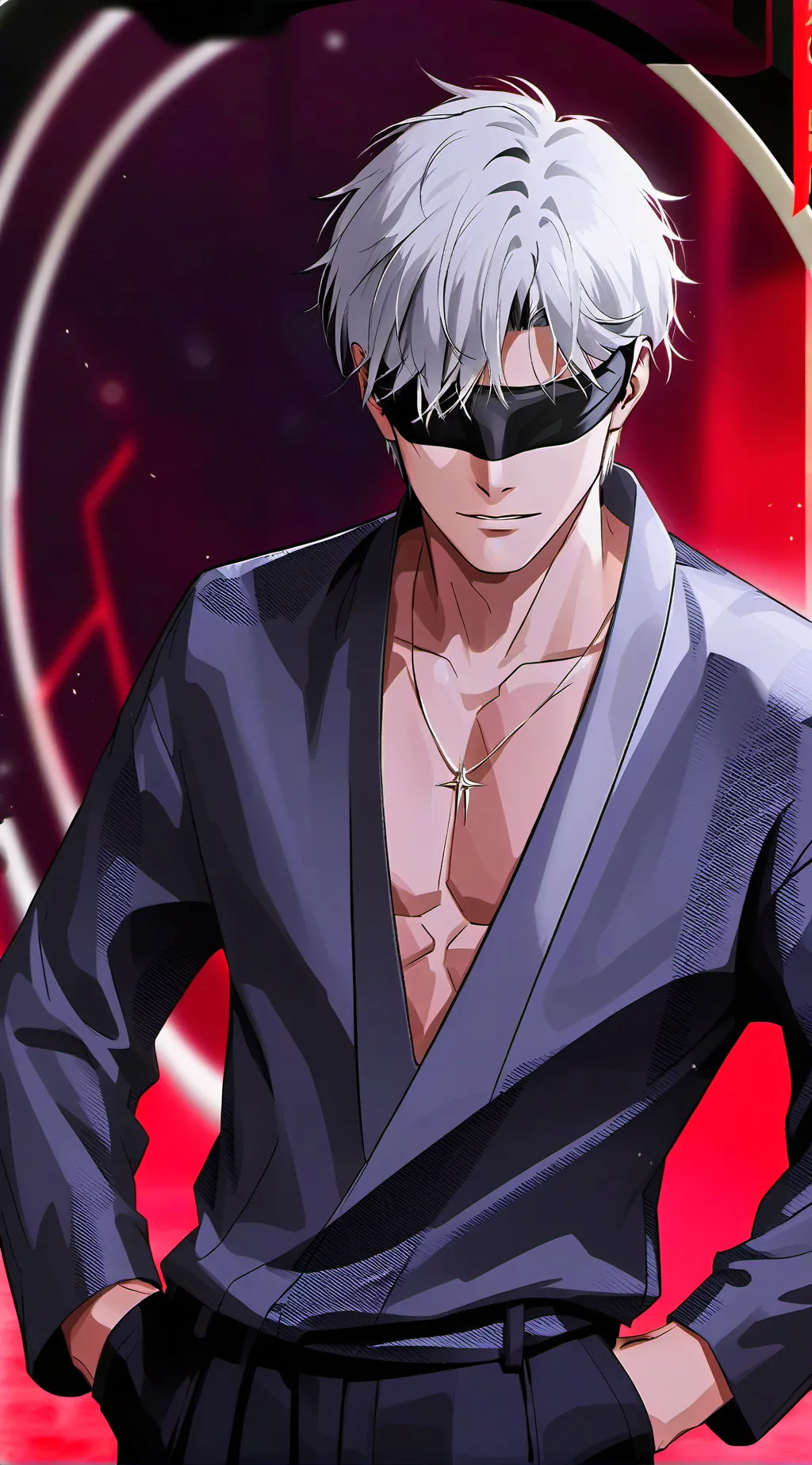 ai character: Gojo Satoru background