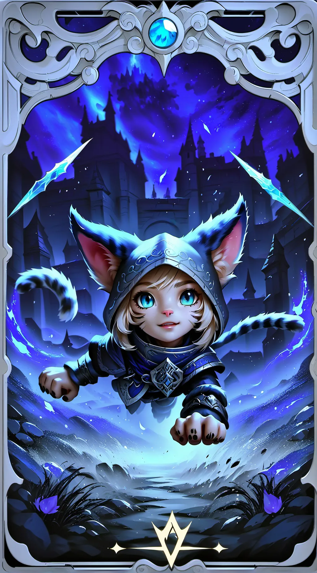 ai character: Kitty  background
